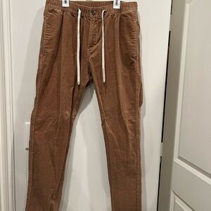 Vuori Brown Corduroy Pants Relaxed Fit